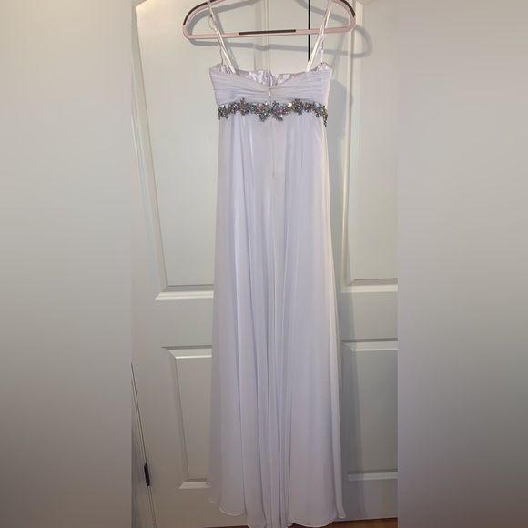 chiffon Tony Bowls strapless pageant dress - Picture 3 of 4
